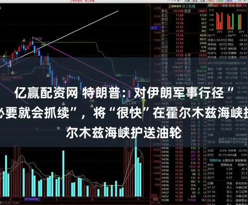 亿赢配资网 特朗普：对伊朗军事行径“惟有有必要就会抓续”，将“很快”在霍尔木兹海峡护送油轮